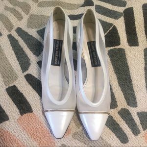 Vintage Stuart Weitzman white heels